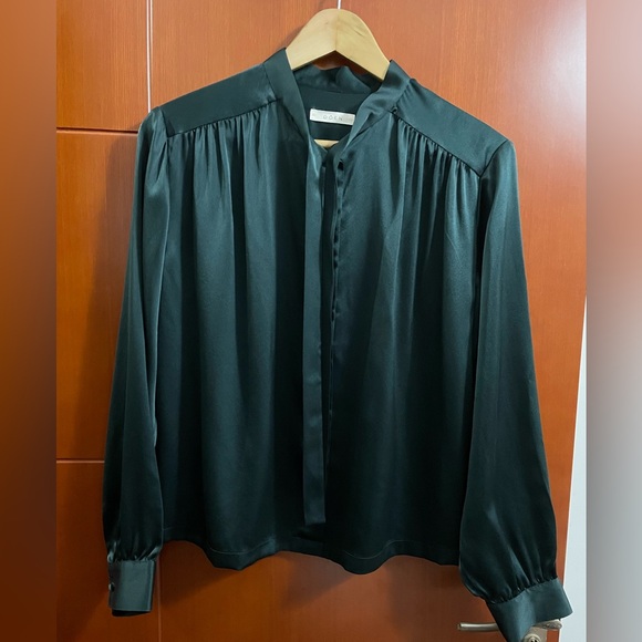 DÔEN Judith Silk Tieneck Blouse - Picture 7 of 9